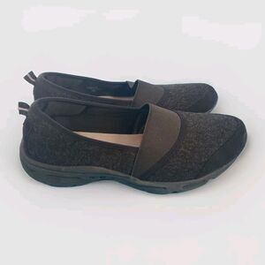 Womens Slip On Shoe Sz 11 Lightweight Flat Fabric Grey Professional Easy Spirit